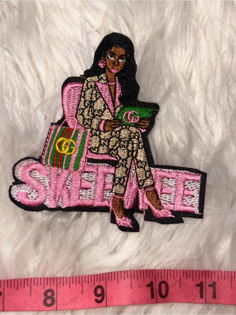 Pink & Green AKA Patch — Embroidered IRON ON PATCH|SKEEWEE